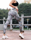 High Waist Leggings Women Snake Print - Active Hygiene Online