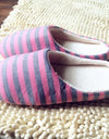 Women Striped Indoor Slippers Unisex Women House Shoes - Active Hygiene Online