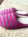 Women Striped Indoor Slippers Unisex Women House Shoes - Active Hygiene Online