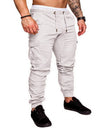 New 2020 Fashion Casual Joggers Pants Solid Color Men Cotton Elastic Long Trousers Pantalon Homme Military Cargo Pants Leggings - Active Hygiene Online