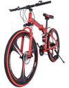 26in Folding Mountain Bike Shimanos 21 Speed Bicycle Full Suspension MTB Bikes - Active Hygiene Online