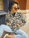 Sale Zipper Mosaic Leopard Printed Women Jackets Outfits Female Coat 2020 Autumn Bomber Jacket Coat Long Sleeve Outerwear Q30 - Active Hygiene Online