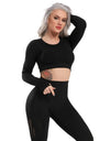 Women Seamless Gym Yoga Set Fitness Sports Suits Leggings Sport Women Fitness High Waist  Woman Push Up Leggings Long Sleeve - Active Hygiene Online