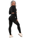 Women Seamless Gym Yoga Set Fitness Sports Suits Leggings Sport Women Fitness High Waist  Woman Push Up Leggings Long Sleeve - Active Hygiene Online