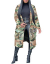 Autumn 2020 Women's Trench Coat Camo Long Coat female ArmyGreen Print Outwear Clothing Woman Long Sleeve abrigo mujer D30 - Active Hygiene Online