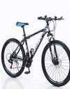 HIRUNS Aluminum Full Mountain Bike,Mens and Womens Professional 21 Speed Gears 26in Bicycle, Twist Shift, Black - Active Hygiene Online