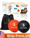 5BILLION Massage Balls Lacrosse Balls Massage Tennis Balls Stress Balls Deep Tissue Massage Tool for Muscle Release - Active Hygiene Online